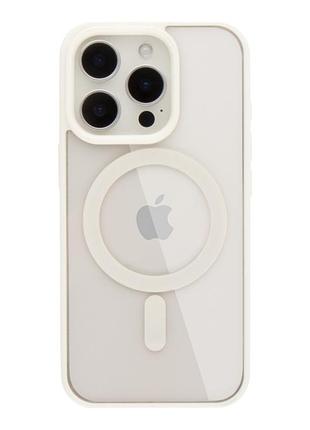 Чохол new tpu color with magsafe для iphone 16 pro white