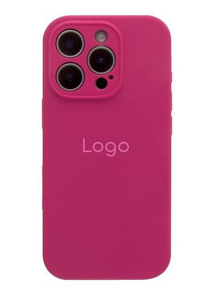 Чохол silicone case full size with frame для iphone 16 pro 48.dragon fruit