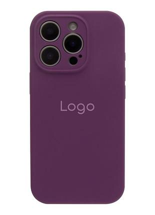 Чехол silicone case full size with frame для iphone 16 pro 43.grape