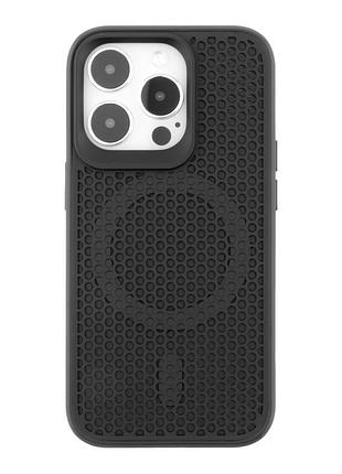 Чохол tpu+pc aerocool with magsafe для iphone 14 pro max black
