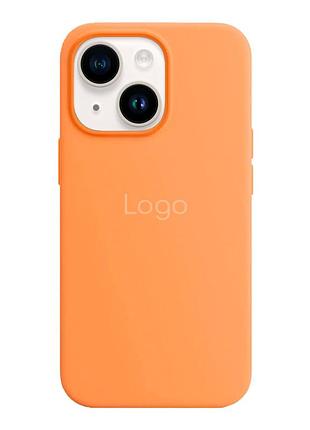 Чохол silicone case with magsafe для iphone 13 marigold