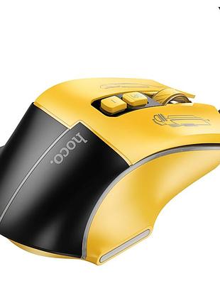 Usb мышь iгровая hoco gm31 overlord luminous черно-желтый