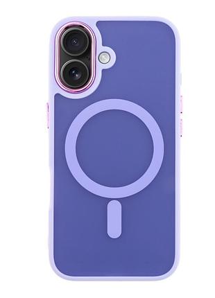 Чохол tpu+pc space magnetic color with magsafe для iphone 16 purple