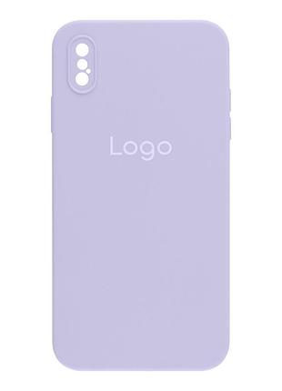 Чохол silicone case full size with frame для iphone xs max 39.elegant purple