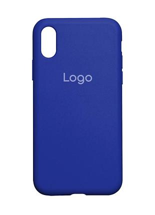 Чохол silicone case full size (aa) для iphone xs max 44.shiny blue