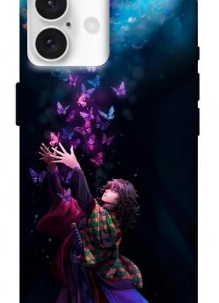 Чехол blex с картинкой anime evolution 7 для apple iphone 16 plus