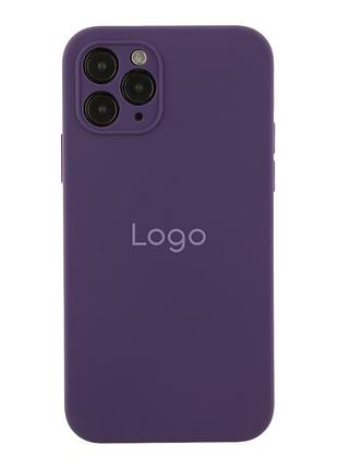 Чохол silicone case square full camera для iphone 11 pro 78.amethyst
