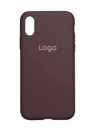 Чохол silicone case full size (aa) для iphone xs max 73.plum