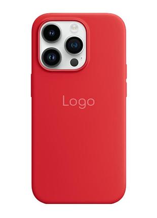 Чохол silicone case with magsafe для iphone 14 pro max red