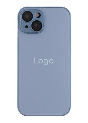 Чохол ag-glass matte camera lens with magsafe для iphone 15 sierra blue