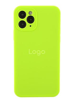Чохол silicone case square full camera для iphone 11 pro 40.shiny green