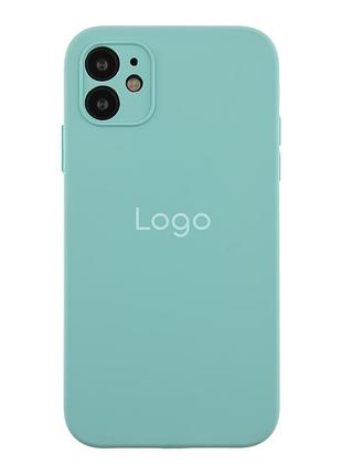 Чохол silicone case square full camera для iphone 11 21.sea blue