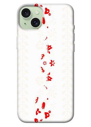 Чохол blex з картинкою вишиванка 5 для apple iphone 15 plus (6.7")