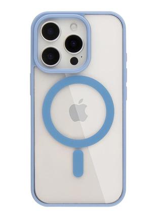 Чохол new tpu color with magsafe для iphone 16 pro sierra blue