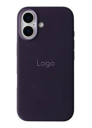 Чохол silicone case metal buttons (aa) для iphone 16 purple