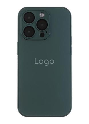 Чохол ag-glass matte camera lens with magsafe для iphone 14 pro green