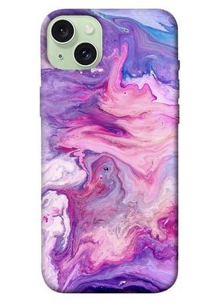 Чохол blex з картинкою рожевий мармур 2 для apple iphone 15 plus (6.7")