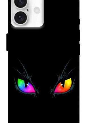 Чехол blex с картинкой кошачий взгляд для apple iphone 16 (6.1")