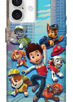 Чехол blex с картинкой патруль для apple iphone 16 plus