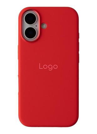 Чохол silicone case metal buttons (aa) для iphone 16 red