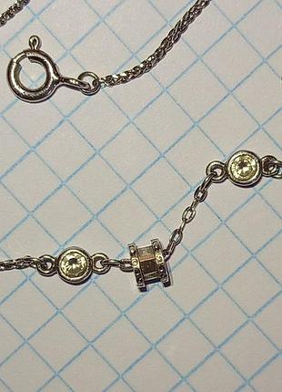 Елегантний срібний браслет із фіанітами (стиль tiffany)