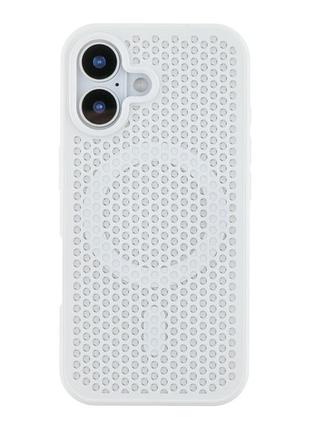 Чохол tpu+pc aerocool with magsafe для iphone 16 white