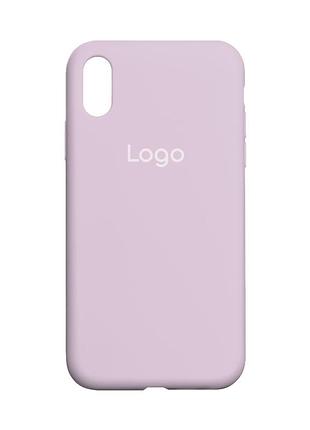 Чохол silicone case full size (aa) для iphone x/xs 83.lilac purple