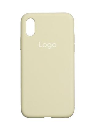 Чохол silicone case full size (aa) для iphone x/xs 51.mellow yellow