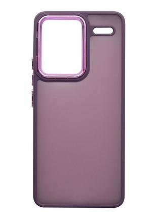 Чохол tpu+pc space ii color matte для xiaomi redmi note 13 pro+ 5g dark purple
