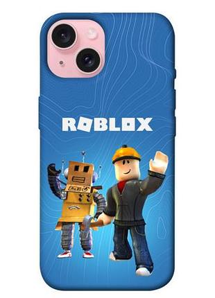 Чехол blex с картинкой роблокс для apple iphone 15 (6.1")