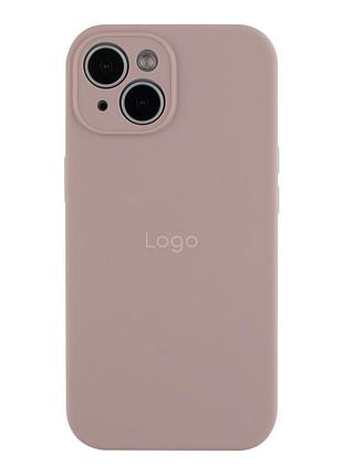 Чохол silicone case full size with frame для iphone 15 07.lavender