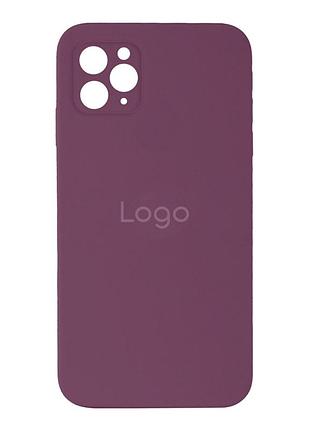 Чохол silicone case square full camera для iphone 11 pro max 42.maroon