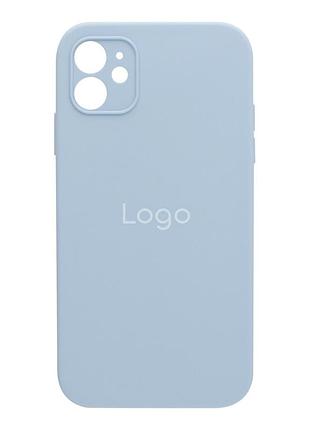 Чохол silicone case square full camera для iphone 11 05.lilac