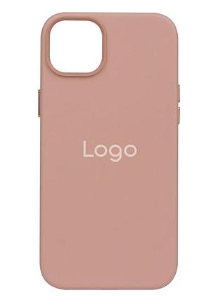 Чохол leather case для iphone 14 sand pink