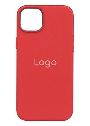 Чохол leather case для iphone 14 crimson