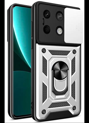 Чохол armor guard shield для xiaomi redmi note 13 5g silver