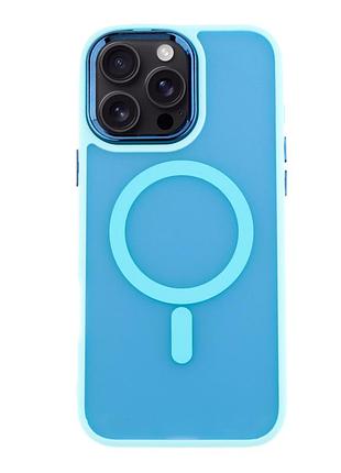 Чохол tpu+pc space magnetic color with magsafe для iphone 16 pro blue