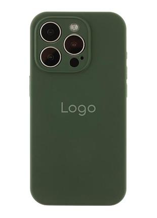 Чохол silicone case full size with frame для iphone 15 pro 71.cyprus green