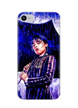 Чехол blex с уникальным дизайном для iphone se 2 2020 / iphone se 3 2022 / iphone 8 / iphone 7 с принтом «венсдей»