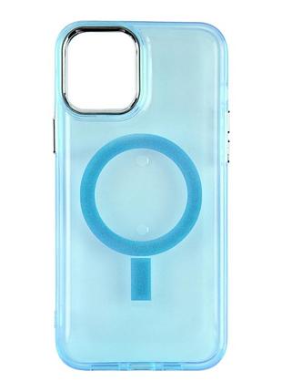 Чохол tpu lollipop with magsafe для iphone 12 pro max light blue