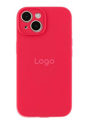 Чохол silicone case full size with frame для iphone 15 56.wine red