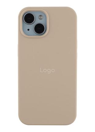 Чохол silicone case full size (aa) для iphone 15 plus 11.antique white