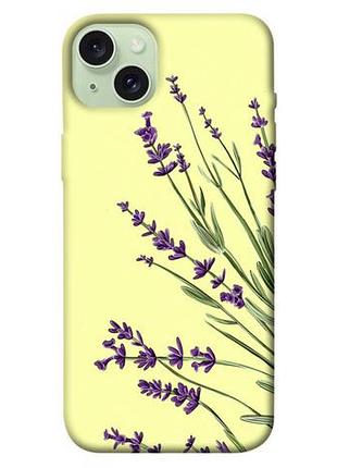 Чохол blex з картинкою lavender art для apple iphone 15 plus (6.7")