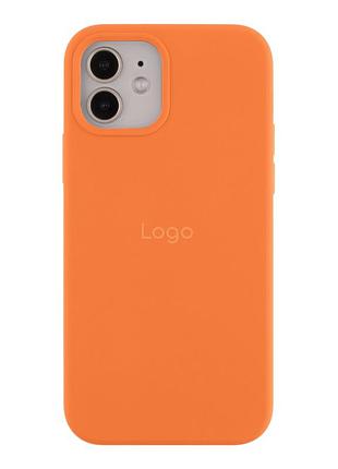 Чохол silicone case full size (aa) для iphone 12 mini 13.orange