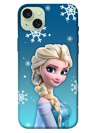 Чехол blex с картинкой эльза для apple iphone 15 plus (6.7")