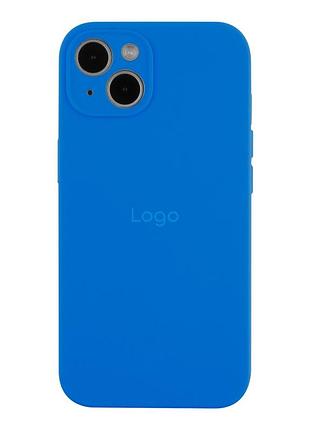 Чохол silicone case full size with frame для iphone 13 03.royal blue