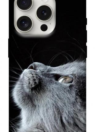 Чехол blex с картинкой cute cat для apple iphone 16 pro max (6.9")