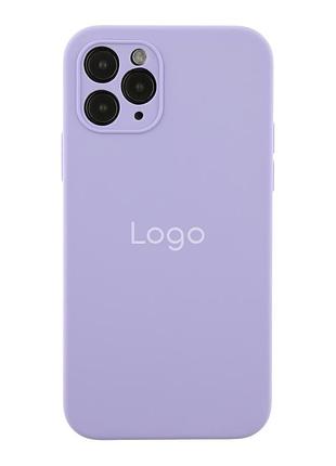 Чохол silicone case square full camera для iphone 11 pro 39.elegant purple