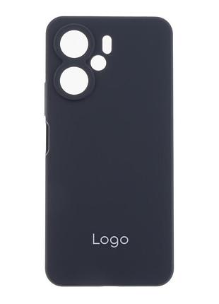 Чохол liquid silicone (aa) full camera для xiaomi redmi 13c/poco c65 15.dark grey