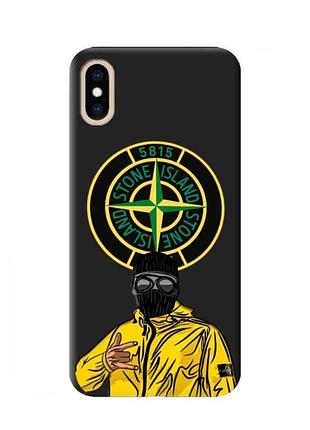Чохол для iphone xs max (6.5″) (5.8"") принт: стон айленд / stone island